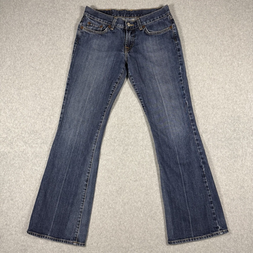 Y2K Lucky Brand Dungarees TRU Jeans Women's 0/25 Blue Low Rise Denim Made in USA